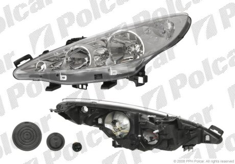 Фара основная правая Polcar 572410-E