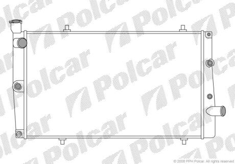 Радиатор охлаждения двигателя Polcar 573708-5