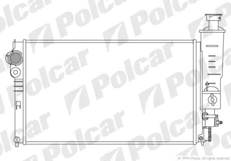 Радиатор охлаждения двигателя Polcar 574508A4