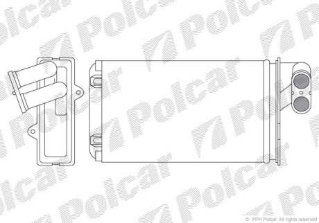 Радиатор отопителя Polcar 5745N8-2