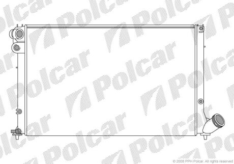 Радиатор охлаждения двигателя Polcar 5746085X