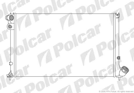 Радиатор охлаждения двигателя Polcar 574608-6
