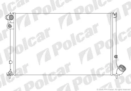 Радиатор охлаждения двигателя Polcar 574608-6