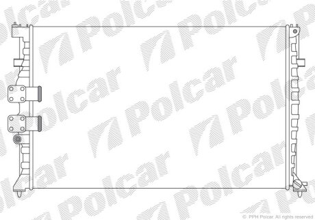 Радиатор охлаждения двигателя Polcar 574608A0
