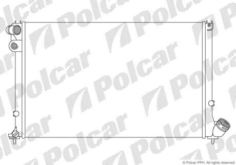 Радиатор охлаждения двигателя Polcar 574608B2