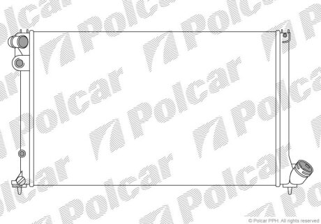 Радиатор охлаждения двигателя Polcar 574708A2