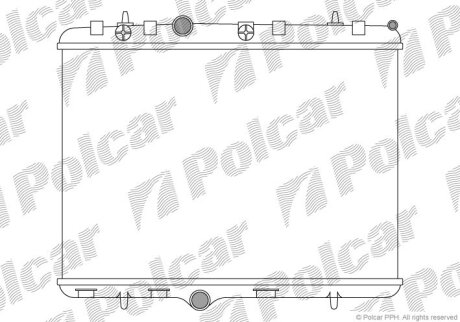 Радиатор охлаждения двигателя Polcar 574808A1