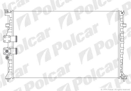 Радиатор охлаждения двигателя Polcar 575008A1