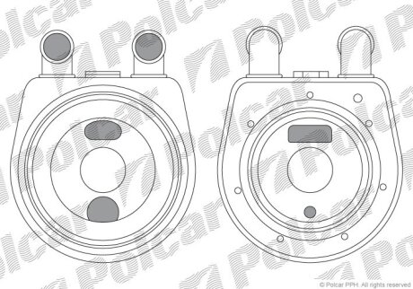 Радиатор масляный Polcar 5760L8-1