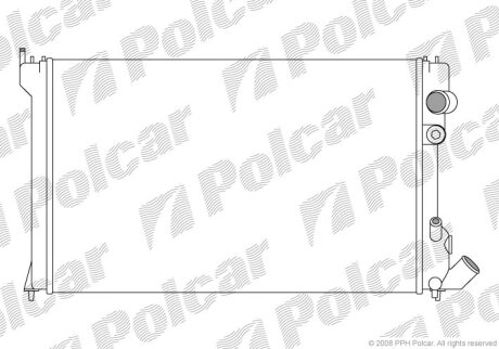 Радиатор охлаждения двигателя Polcar 576508-3