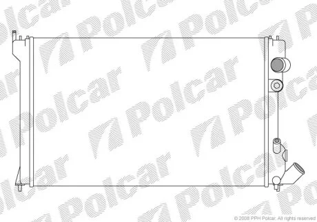 Радиатор охлаждения двигателя Polcar 576508-3