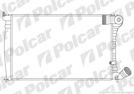 Радиатор охлаждения двигателя Polcar 576508-5