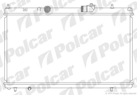 Радиатор охлаждения двигателя Polcar 576608-3