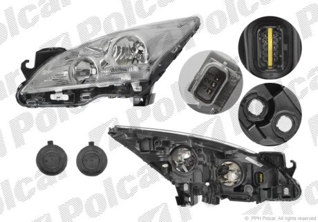 Фара основная правая Polcar 578009-V