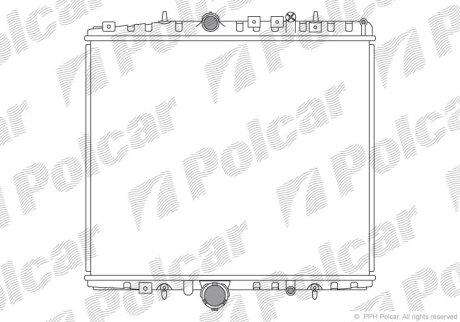 Радиатор охлаждения двигателя Polcar 578708-1