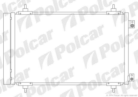 Конденсер, радиатор кондиционера Polcar 5787K8C4S