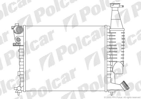 Радиатор охлаждения двигателя Polcar 579008-1