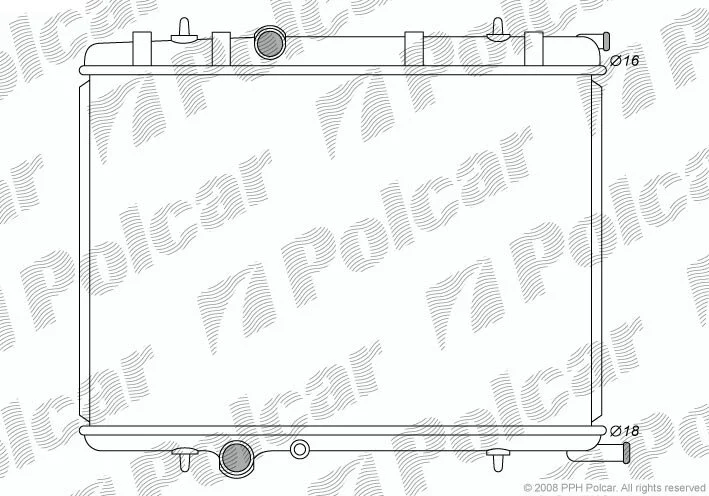 Радиатор охлаждения двигателя Polcar 579008-2 (фото 1)