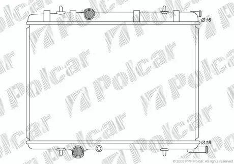 Радиатор охлаждения двигателя Polcar 579008-2