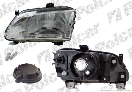 Фара основная левая Polcar 600709-E
