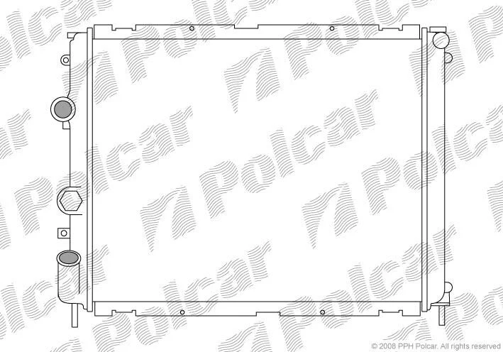 Радиатор охлаждения двигателя Polcar 601508-3 (фото 1)