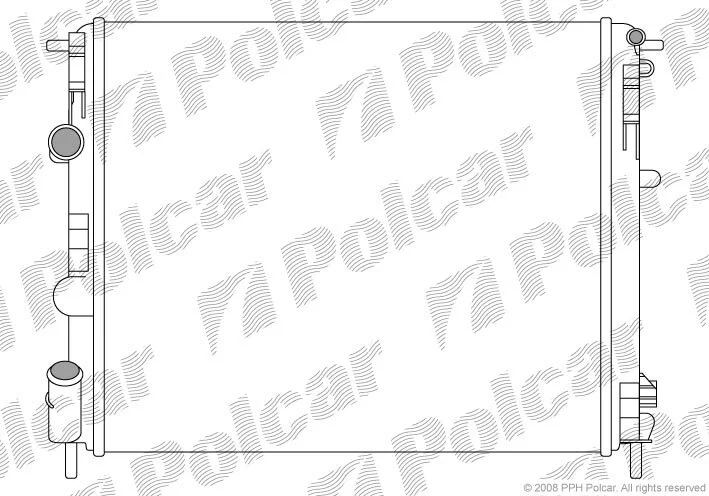 Радиатор охлаждения двигателя Polcar 601508A5 (фото 1)