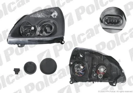 Фара основная левая Polcar 6016095E