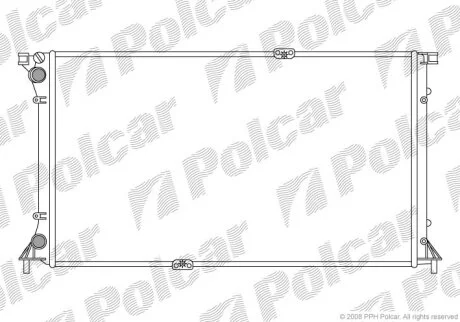 Радиатор охлаждения двигателя Polcar 602608-4