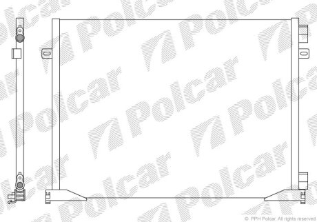 Конденсер, радиатор кондиционера Polcar 6026K8C1S