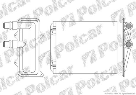 Радиатор отопителя салона Polcar 6026N8-1