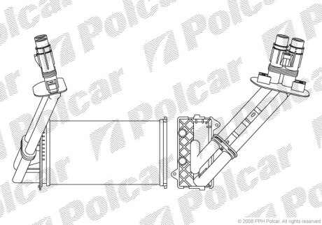 Радиатор отопителя Polcar 6032N8-3