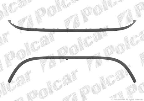 Спойлер бампера переднего Polcar 603525