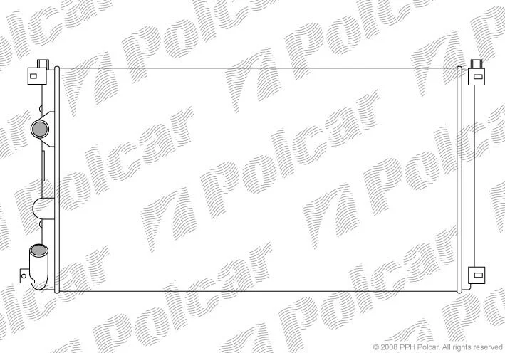 Радиатор охлаждения двигателя Polcar 604208A3 (фото 1)