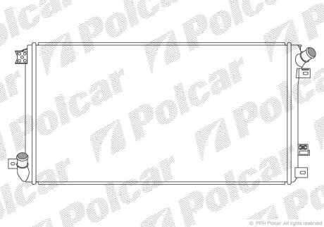 Радиатор охлаждения двигателя Polcar 6043081X