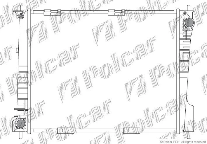 Радиатор охлаждения двигателя Polcar 605508-2 (фото 1)