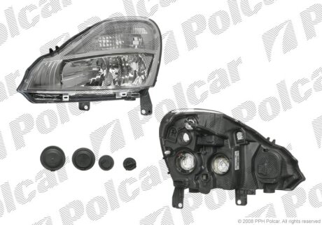 Фара основная правая Polcar 605809-V