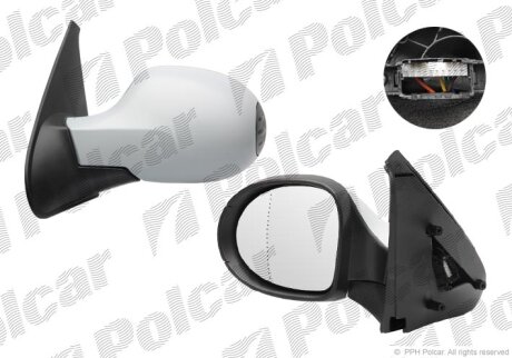 Зеркало наружное заднего вида Polcar 6059514M