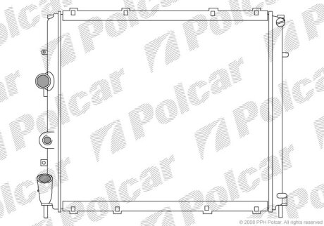 Радиатор охлаждения двигателя Polcar 606008-3 (фото 1)