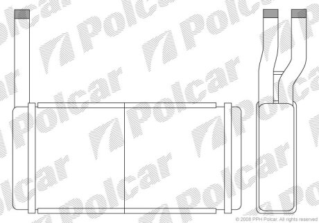 Радиатор отопителя Polcar 6317N8-1