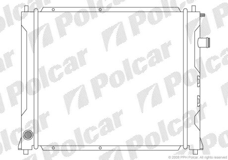 Радиатор охлаждения двигателя Polcar 632008-1