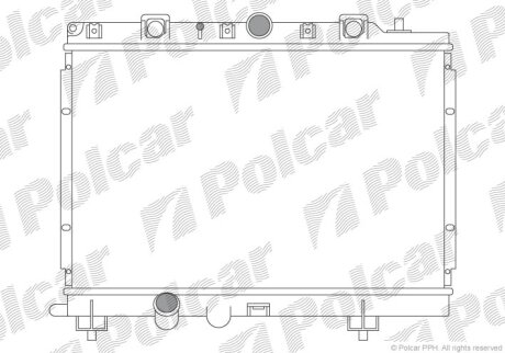 Радиатор охлаждения двигателя Polcar 632508-2
