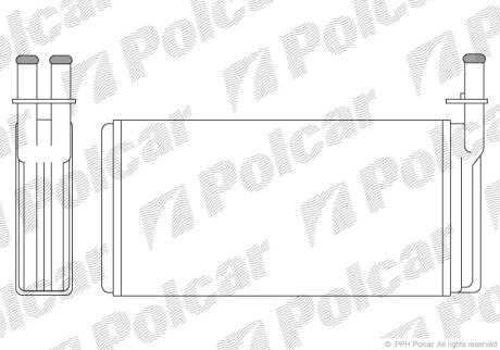 Радиатор отопителя салона Polcar 6521N8-1