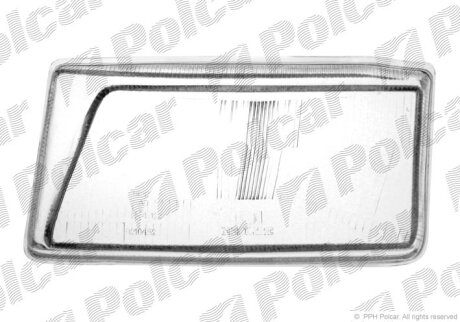 Стекло фары Polcar 671312-E