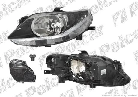 Фара основная правая Polcar 673210-E
