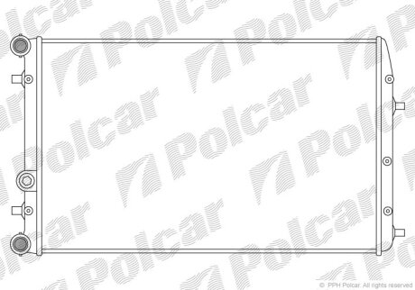 Радиатор охлаждения двигателя Polcar 691308-5