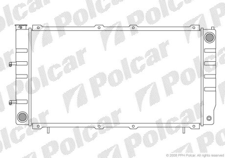 Радиатор охлаждения двигателя Polcar 720508-2