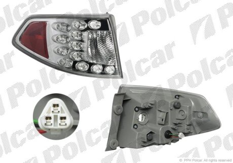 Фонарь задний Polcar 721587-E