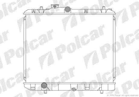 Радиатор охлаждения двигателя Polcar 7406081K