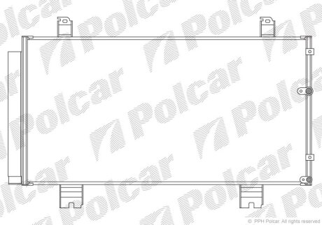 Конденсер, радиатор кондиционера Polcar 8011K81K