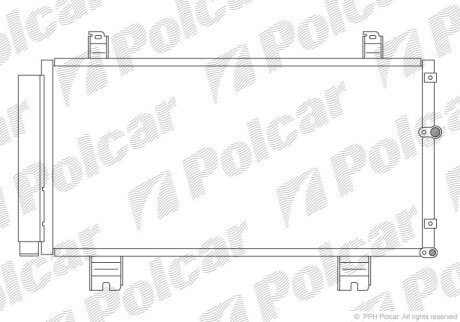 Радиатор кондиционера (Конденсатор) Polcar 8011K8C1